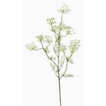 Branche d'aneth artificielle WINCENT, blanc, 80cm, Ø5-7cm