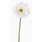 Gerbera en tissu HELLI, crème, 65cm, Ø12cm