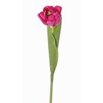 Tulipe artificielle ROMANA, fuchsia, 45cm, Ø6cm