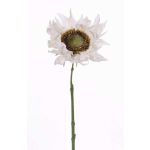Faux tournesol JANIKA, blanc, 60cm, Ø13cm