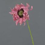 Faux tournesol JANIKA, rose fuchsia, 60cm, Ø12cm