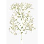 Saxifrage artificiel BOUZA avec fleurs, crème, 65cm