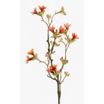 Branche de fleur des sept fils du Zhejiang artificielle MAREN, orange, 50cm, Ø1,5-3cm
