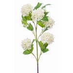 Fleur de boule de neige artificielle FONTE, crème, 75cm