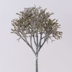 Branche de corail artificielle NADINA, paillettes, argenté-brun, 45cm