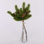 Branches de sapin artificielles BERNAHE en botte, avec des pommes de pin, vert, 35cm