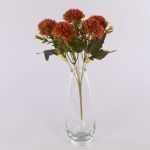 Dahlia décoratif SALAMITUS sur piquet, orange, 30cm