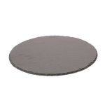 Dessous de plat rond en ardoise MARIANO, anthracite, 0,7cm, Ø30cm