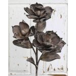 Branche de camélia décorative RANIA, marron, 95cm, Ø20cm
