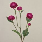 Chrysanthème artificiel RYON, violet foncé, 70cm, Ø3-5cm