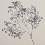 Gypsophile artificiel MARLIESE, argenté, 65cm, Ø1-1,5cm