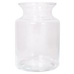 Bougeoir en verre HANNA OCEAN, transparent, 20cm, Ø14cm