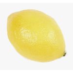 Citron en plastique BAIBA, jaune, 7,5cm