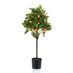 Oranger artificiel BIMENES avec fruits, 75cm