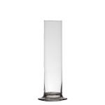 Vase pour fleurs individuelles ABIRAMY en verre, pied, transparent, 15cm, Ø6cm