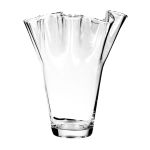 Vase à fleurs JODY EARTH en verre, transparent, 30cm, Ø21cm