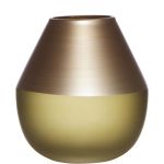 Vase de table GORDEN en verre, vert-rose, 12cm, Ø11cm