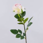 Rose artificielle SUNJIK, rose-crème, 75cm, Ø7cm