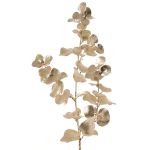 Branche d'eucalyptus artificielle MALFHY, argent-or métallisé, 75cm