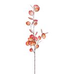 Branche décorative Eucalyptus VORTAN, corail, 85cm