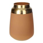 Glas Blumenvase FLORINI, antikrosa-gold-matt, 24,2cm, Ø17cm