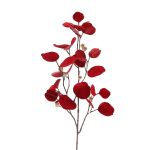 Fausse branche d'eucalyptus INDALA avec fruits, rouge, 85cm