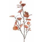 Fausse branche d'eucalyptus INDALA avec fruits, saumon, 85cm