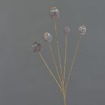 Capsule de pavot artificiel FILOMELA, brun foncé, 75cm