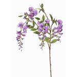 Branche de glycine en tissu SOULA avec fleurs, violet, 80cm, Ø7-8cm