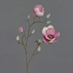 Magnolia en tissu KOSTAS, rose-rose fuchsia, 55cm, Ø5-8cm