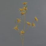 Branche d'hamamélis artificielle XYLA, fleurs, orange-jaune, 70cm, Ø5cm