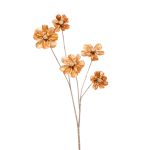 Fausse fleur de cosmos FJELLA, or métallique, 70cm
