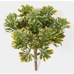 Crossostephium artificiel KARAHNI sur piquet, vert-orange, 20cm