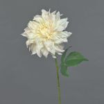 Dahlia décoratif NATSU, crème, 60cm