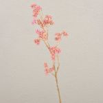 Branche de Callicarpe de Bodinier artificielle BEYNAC, baies, rose, 45cm
