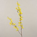 Branche de forsythia artificielle SUKOTI avec fleurs, jaune, 75cm