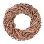 Décoration naturelle Couronne en osier JOZIAH, naturel, Ø35cm