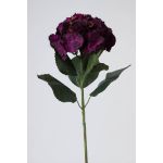 Hortensia artificiel ANGELINA, violet foncé, 70cm, Ø23cm
