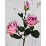 Rose en tissu DELILAH, rose, 55cm, Ø6cm