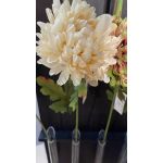 Künstliche Chrysantheme FYRFOR, creme-aprikose, 70cm, Ø14cm