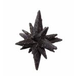 Étoile de Noël BANDY, 3D avec paillettes, noir, Ø7,5cm