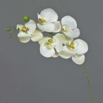 Orchidée Phalaenopsis artificielle sur tige SONGYA, blanc, 55cm