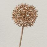 Allium artificiel HELLA, scintillant, champagne, 45cm