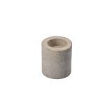 Bougeoir JUANJO d'aspect béton, pour bougies chauffe-plat et bougies chandelles, gris béton, 6,5cm, Ø6cm