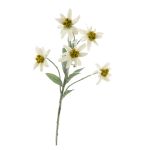 Edelweiss artificiel SOPHIA, blanc, 40cm, Ø5-6cm
