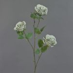 Tige de roses artificielle GITTI, vert clair-gris, 80cm, Ø10cm