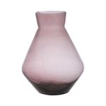 Vase en verre RAMUNDA, recyclé, violet-transparent, 30cm, Ø25cm