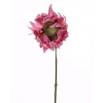 Faux tournesol JANIKA, rose fuchsia, 60cm, Ø12cm