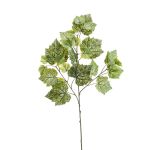 Branche de vigne artificielle MARCELIN, vert-blanc, 65cm
