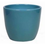 Pot en céramique pour plantes petit TEHERAN BASAR, bleu océan, 8,5cm, Ø10,5cm